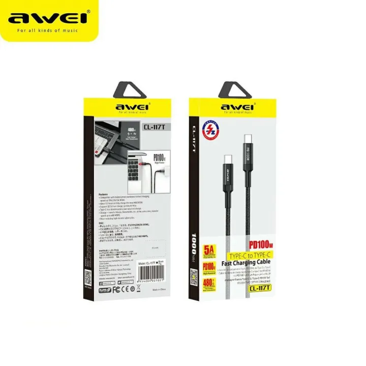 Awei%2025cm%20PD%2020W%20iPhone%20charge%20Cable%20Type-C%20to%20Lightning%20Data%20Cable%201M%20Fast%20Charging%20Wire%20For%20iPhone%2013%2011%2012%20Pro%20Max%20ipad%20-%20Image%202