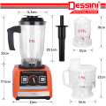 DESSINI DS 9999  2.5L Large Capacity  5500W Powerful  High Quality 3 in 1 Blender stainless steel Blade With Washer And Juicer Heads. 