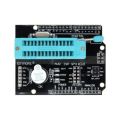 AVR ISP Programmable Expansion Shield Board Burning Bootloader Programmer Atmega328P Boot Loader Module With Buzzer & LED Indicator For Arduino UNO R3. 