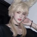 Wigs for Men Secondary Cos Wolf Tail Mullet Head Styling Medium Long Hair Trailing Tail. 