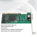 PCI Graphics Card, 8MB PCI VGA Video Card Support 64 Bit PCI X for Industrial Computer Multi Display. 