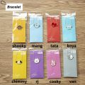 KPOP BTS BT21 Cartoon Bracelet Necklace Keychain Brooch Metal Charm Phone Straps. 