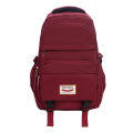 New middle and high school college students class school bag, large capacity, simple casual and versatile, solid color travel backpack for men and women.