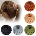 Velvet Bird Nest Hair Clips, Fashion Hair Clips Hair Bun Maker, Expandable Ponytail Holder for Women, Plant Velvet Hair Clips for Thick Hair, Hair Pin Hair Accessories for Women Girls. 
