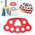 8 Holes Rigging Plate Climbing Paw 4500kg High Strength Work Descender Abseiling Hardware Accessories Equipment.