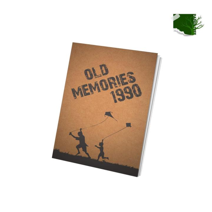 Papertree Vintage A5 Notebook Drawing Sketchpad OLD MEMORIES 1990