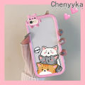 Chenyyka For iPhone 6 Plus 6s Plus 7 Plus 8 Plus Case Cartoon Cute Cat Little Monster Camera Lens Soft Clear Shockproof Phone Cases Simple Transparent Back Cover Silicone Protective Case.