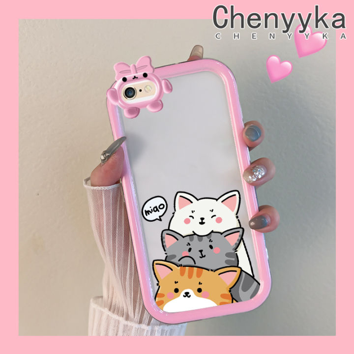 Chenyyka%20For%20iPhone%206%20Plus%206s%20Plus%207%20Plus%208%20Plus%20Case%20Cartoon%20Cute%20Cat%20Little%20Monster%20Camera%20Lens%20Soft%20Clear%20Shockproof%20Phone%20Cases%20Simple%20Transparent%20Back%20Cover%20Silicone%20Protective%20Case%20-%20Image%209