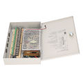 CCTV Power Supply 110V 12V10A Electric Shock Proof Power Supply Box Anti Theft Lock 18 Channel Rain Proof for Market. 