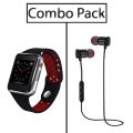 Combo of M3 Android Bluetooth Wireless Smart Watch and Stereo Super Bass Earphone.