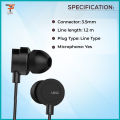 UiiSii HM16 Metal Bass Headphones / UiiSii HM13 In-Ear Earphone with Headphone Pouch - Headphone.
