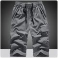 Men's Summer Quick Dry 3/4 Pants Lightweight Capri Shorts Hiking Fishing Travel Casual Cargo Shorts Pants Men Gym Shorts 7XL 8XL. 