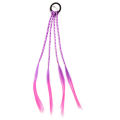 1/3/5Pcs Cute Children's Colorful Wig Hair Rope Princess Hair Band Ponytail Braid for Girls Gradient Color Fashion Accessory.