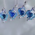 Yuanshen Furina Necklace Women Focalors Character Image Necklaces Woman Design Blue Pendant Sweet Accesorios Cosplay Jewelry. 