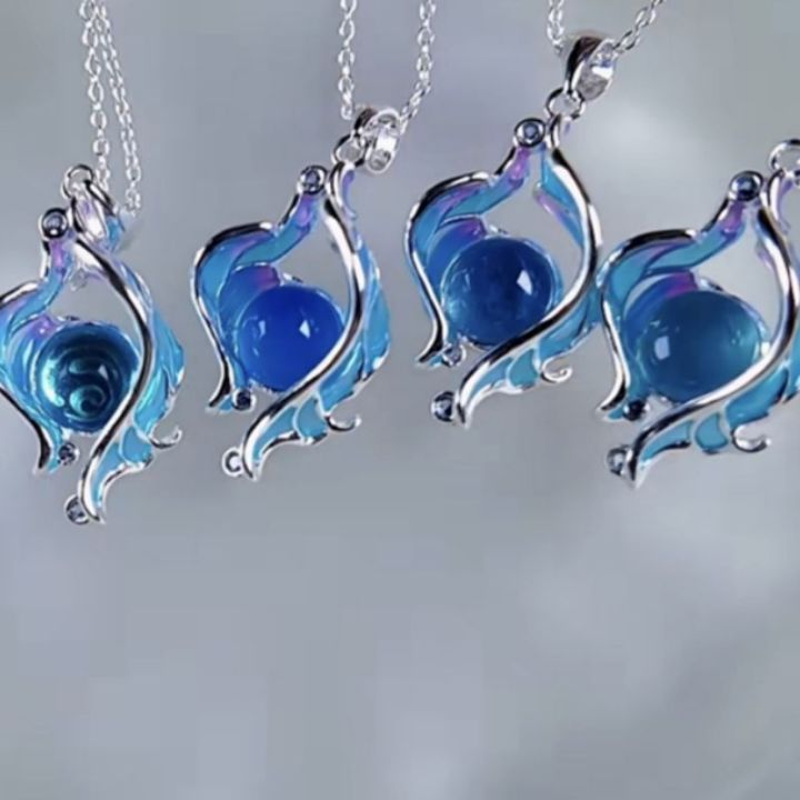 Yuanshen%20Furina%20Necklace%20Women%20Focalors%20Character%20Image%20Necklaces%20Woman%20Design%20Blue%20Pendant%20Sweet%20Accesorios%20Cosplay%20Jewelry%20-%20Image%202