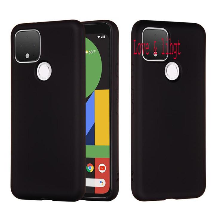 For Google Pixel 4A 4G Luxury Back Cover Soft Silicon Back Case - Camera