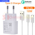 Vivo Fast charger 18W micro usb Type-C for All Android smartphone. 