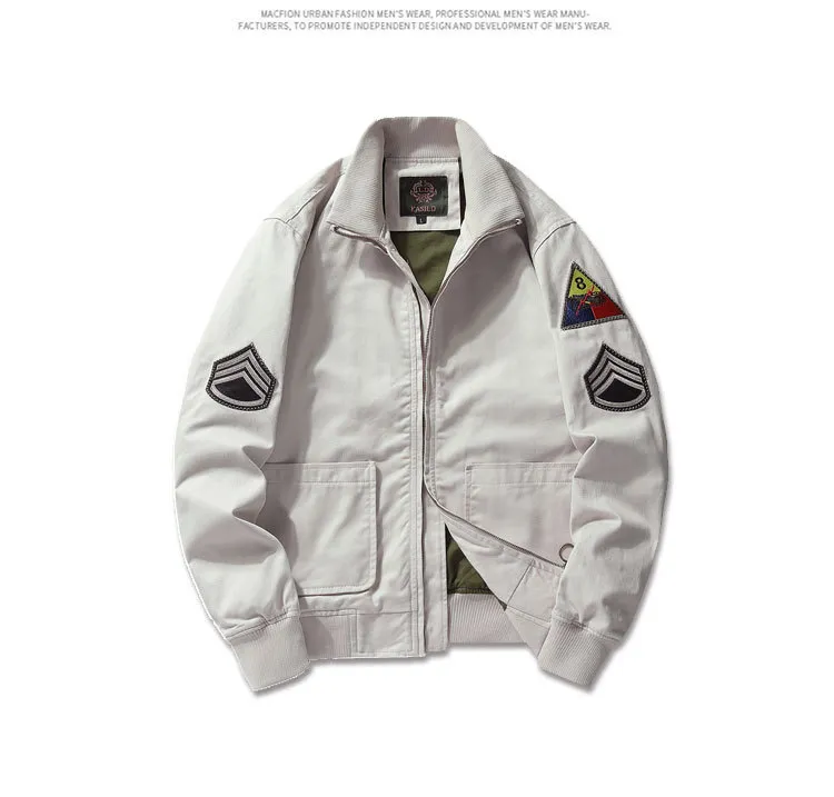 Fury Tank Jacket Men Thick Fleece Military Jackets WW2 Bomber