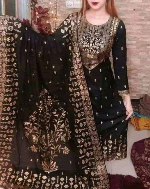 Unstitched%20Cotton%20Afsan%20&%20Screen%20Print%20Glorious%20Designed%20(By%20Fahima%20Fashion%20Ghor)%20Fashionable%20Three%20Pis%20For%20Woman%20(3pis)%20-%20Image%202