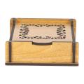 Laminated Wood Bord Jewelry Box - Brown. 