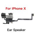 Front Ear Speaker With Flex Cable For iPhone X XR XS 11 Pro Max Top With Bottom Loud Speaker Replacement.