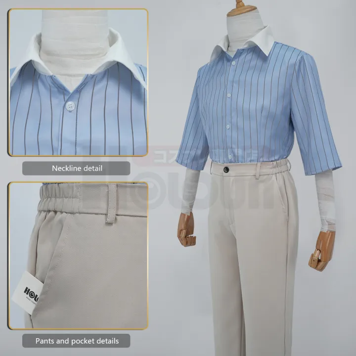 HOLOUN%20Bungo%20BSD%20Anime%20Dazai%20Osamu%20Cosplay%20Costume%20Wig%20Oversized%20Lining%20Coat%20Elastic%20Pants%20Vest%20Shirt%20Pendant%20Daily%20Wear%20Latest%20-%20Image%204