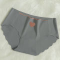 Comfort Fit Satin Heart Pattern Girls' Multicolor Panties - Breathable & Soft For Everyday.