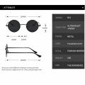Round Polarized Sunglasses Men Women Retro Sun Glasses Male Female Brand Designer Metal Frame Eyewear Driving Eyeglasses UV400.