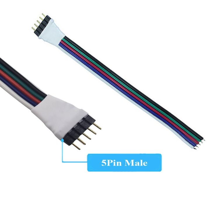 4pin%205pin%206pin%20Male%20Female%20strip%20to%20controller%20Adapter%20Cable%20Wire%20for%205050%203528%20SMD%20RGB%20RGBW%20RGB+CCT%20LED%20Strip%20light%205pcs%20-%20Image%207