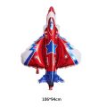 3Pcs Cartoon Large Airplane Balloons Inflatable Toy Birthday Party Decorations Plane Globos Fighter Aircraft Aircraft Air Balloon Kids Boy. 