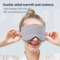 1 Pc 3D Double Side Sleeping Eye Mask Travel Warm Cool Dual Use Adjustable Eyepatch Health Beauty. 