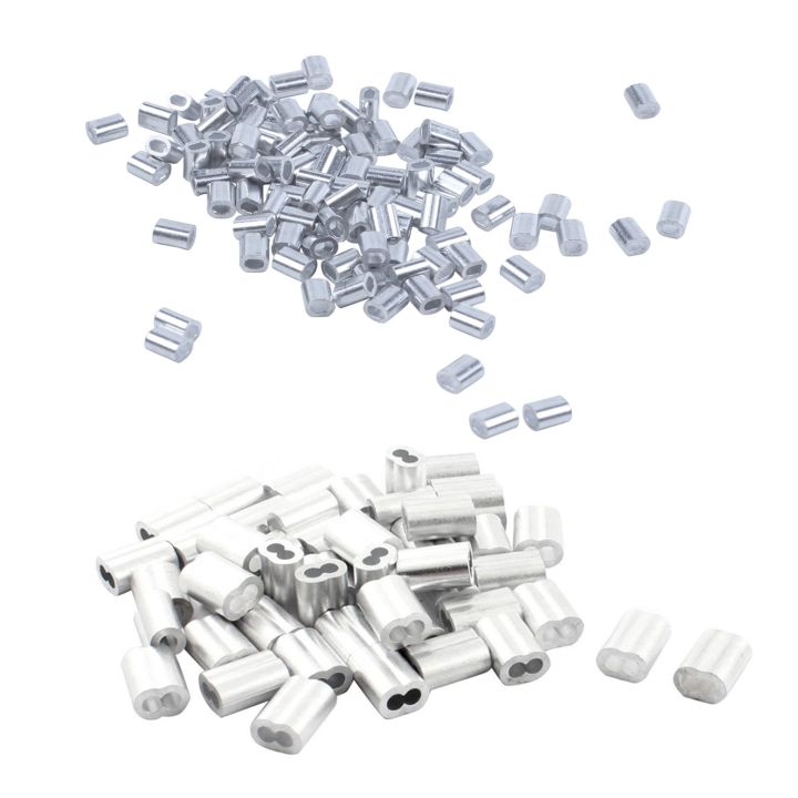 200Pcs%20Steel%20Wire%20Rope%20Aluminum%20Ferrules%20Sleeves%20Silver%20-%20100Pcs%201Mm%20Diameter%20&%20100Pcs%203Mm%20Diameter%20-%20Silver%20-%20Image%202