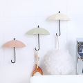 3Pcs Cute Umbrella Wall Hook Key Hanging Bag Brush Holder Decorative Organizer.