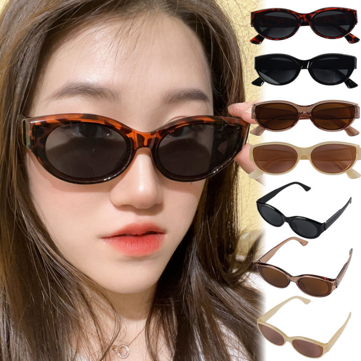 Korean Style Cat Eye Oval Sunglasses Personalized Vintage