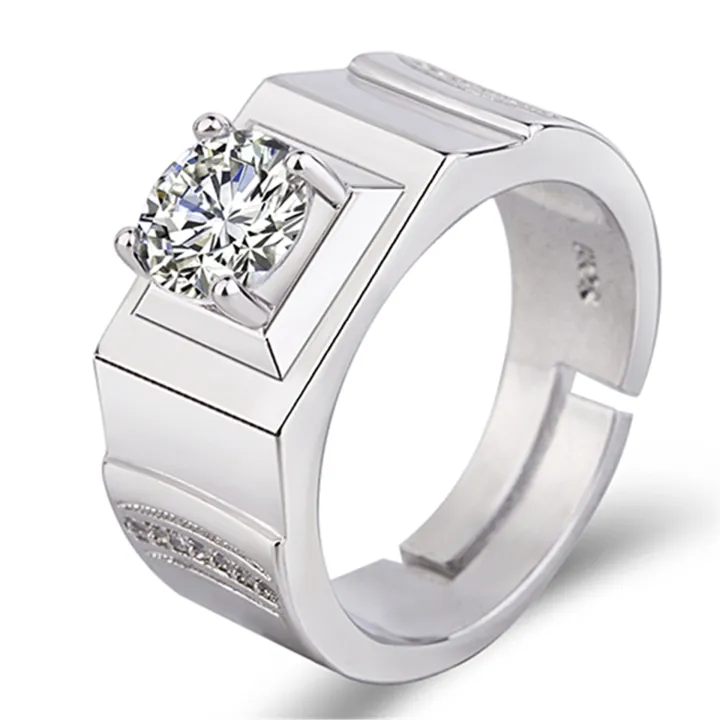 Men's%20Ring%20Platinum%20Imitation%20Big%20Diamond%201/2%20Carat%20Men's%20Ring%20Domineering%20Men's%20Imitation%20White%20Gold%20Diamond%20Ring%20Wholesale%20-%20Image%205