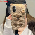Ins Korean Cute 3D Capybara Soft Case For OPPO Realme C55 C53 C35 C30 C25Y C21 C17 C15 C12 C11 10T 10 9 8 7 6 5 Furry Fur Covers. 