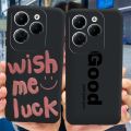 For Infinix Hot 40 4G Case Luxury Flower Love Soft TPU Black Cover For Infinix Hot40 Hot 40 Pro Bumper Phone Case Funda. 