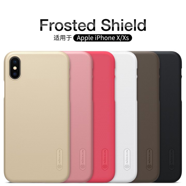 For%20iPhone%20X%20XS%20Case%20Cover%20Nillkin%20Phone%20Case%20Super%20Frosted%20Shield%20Matte%20Hard%20PC%20Back%20Cover%20Black%20protector%20Case%20For%20iPhone%20XS%20-%20Image%206