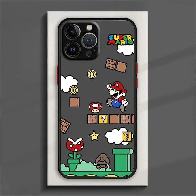 Super%20Mario%20Games%20Phone%20Case%20For%20iPhone%2015%2014%2013%2012%2011%20Pro%20Max%20mini%20XS%20Max%20XR%20X%208%20Plus%20SE%20Frosted%20Translucent%20Cover%20-%20Image%207