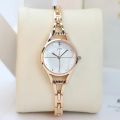 Bracelet Watch for Women Elegant Rose Gold Ladies Wristwatches Rhinestone Simple Fashion. 