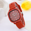 【Surprise Price】Minimalist Chic Square Women's Watch - Student Retro Style, Versatile Small Dial, Silicone Strap Quartz Watch for Women. 