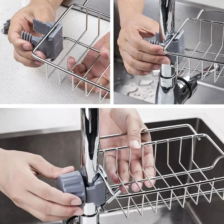 Stainless%20Steel%20Sink%20Rack%20-%20Sponge%20Soap%20Storage%20Holder%20for%20Kitchen%20Bathroom%20-%20Image%202