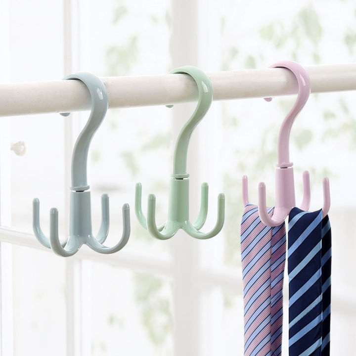 Rotating%204%20Claw%20Hook%20rack%20Multi%20functional%20Creative%20Cloth%20hanger%20Wardrobe%20Tie%20Hat%20bag%20storage%20Organizers%20Bedroom%20Closets%20-%20Image%205