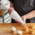 1 Pc Cotton Cloth Icing Piping Bag Reusable Cake Decorating Pastry Cupcake Whipping Cream Tip Tool - 20 x 35 cm. 