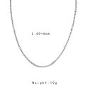 Minimalist stainless steel slub square pearl single chain clavicle chain fashion and versatile titanium steel men's necklace wholesale.