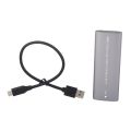 External M.2 SSD Enclosure NVME NGFF Dual Protocol Type C 3.2 High Speed Transmission Portable SSD Enclosure.