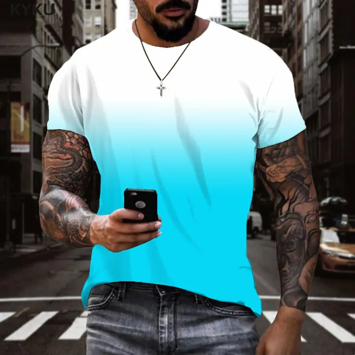 2022%20Oversized%20Men's%203d%20Gradient%20T%20Shirt%20Casual%20Solid%20Color%20Purple%20Anime%20Clothes%20Hip%20Hop%20Printed%20Clothes%20-%20Image%202