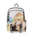 Genshin Impact Game Backpack Cartoon Anime Traveler Aether Boys Girls Schoolbag Backpack Primary Middle School Students Bag.