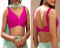 Dupion Silk Sleeveless Stitched Saree Blouse – Ethnic Indian Choli.