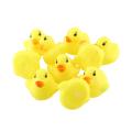 TE Kawaii Cute Cartoon Duck Baby Squeaky Rubber Ducks Bath Water Swimming Toys yellow & red. 